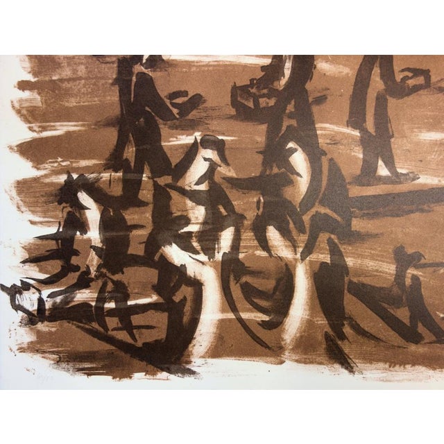 Jean Helion, People at the Harbour, Lithograph For Sale - Image 3 of 6