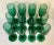 Vintage Libbey dark green champagne glasses. The offering is for a complete set of Twelve (12) glasses. While these...
