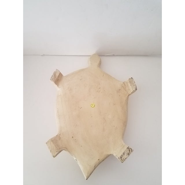 Vintage Hand Carved and Hand Painted Turtle Trinket Box For Sale - Image 4 of 8