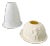 Vintage Bisque Porcelain Votive Candle Holders, Cherub & Winter Holidays Themes, Set of 2 For Sale