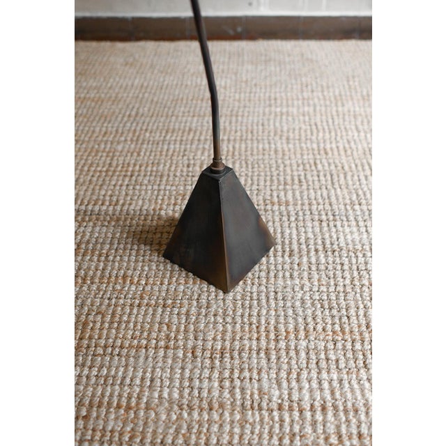 Lanterna Floor Lamps with Iron Frame and Spherical Fabric Lampshade, Set of 2 For Sale - Image 11 of 12