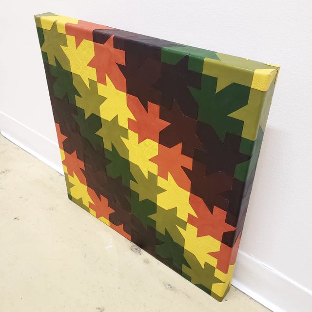 Contemporary Minimalist Handmade Leather Wall Art "There Is a Season" For Sale - Image 3 of 5