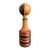 Vintage Italian Leather Wrapped Decanter Mid Century Modern Made in Italy 14" For Sale
