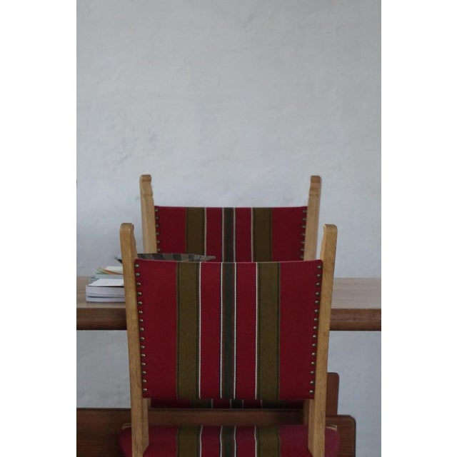 Mid-Century Modern Danish Oak Dining Chairs by Henning Kjærnulf, 1960s, Set of 6 For Sale - Image 17 of 18