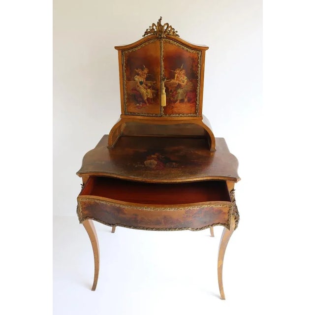 Brown Italian Renaissance Dressing Table by Müller Morten, 1860 For Sale - Image 8 of 10