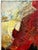 This abstract painting is an original vintage piece likely from the mid-20th century. Paintings of this scale and...