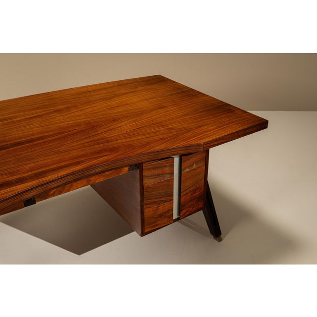 Writing Desk in Rosewood by Ennio Fazioli for MIM Roma, Italy, 1958 For Sale - Image 12 of 18
