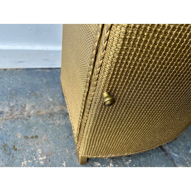 1960s Vintage Two‑Tier Bedside Table in Woven Rattan, 1960s For Sale - Image 5 of 7