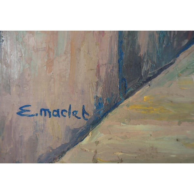 Elisée Maclet, In the Streets of Montmartre, Oil on Panel, Framed For Sale - Image 7 of 10