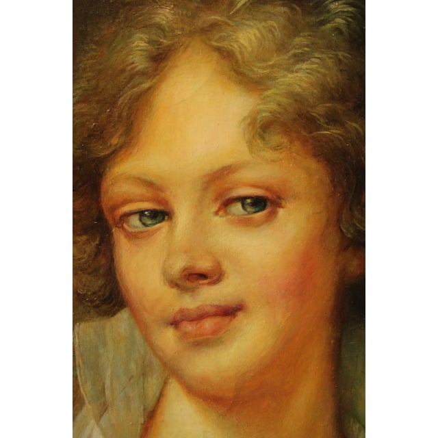 1990s Oil Painting 'Portrait of Maria Lopoukhina' After Vladimir Borovikovsky For Sale - Image 5 of 13