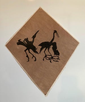 Francisco Toledo, Mexican Modernist Kite Painting, Stencil, Woodcut Print Hand Signed, c.2010