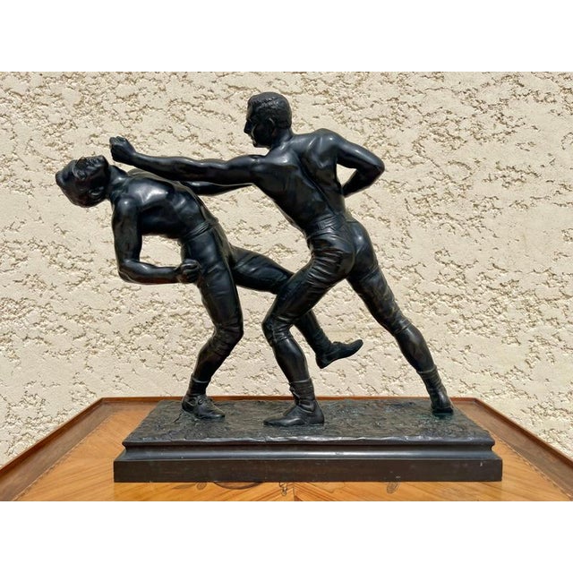 Unarmed Combat Bronze by E. Hébert For Sale - Image 12 of 18