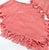 Textile Late 20th Century Coral Pink Fringe Linen Dinner Napkins – Egyptian Cotton Tabletop Entertaining - Set of 10 For Sale - Image 7 of 11