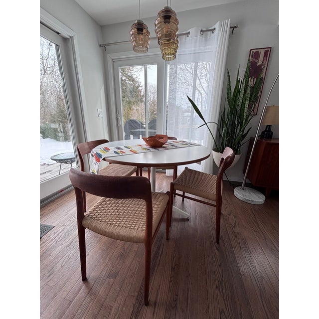Set of Four Niels Otto Møller Model 75 Dining Chairs in Teak Jl Møllers Møbelfabrik, Denmark, Circa 1960s For Sale - Image 11 of 13