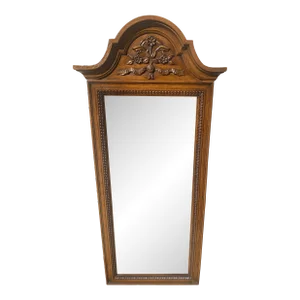 Vintage 1970s Thomasville Furniture Wood Mid-Century Modern Mirror