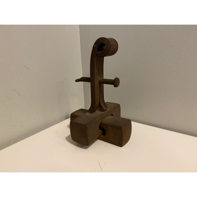 Metal Franz Eggenschwiller (1930-2000), Postmodern Abstract Steel Sculpture, Dated For Sale - Image 7 of 9