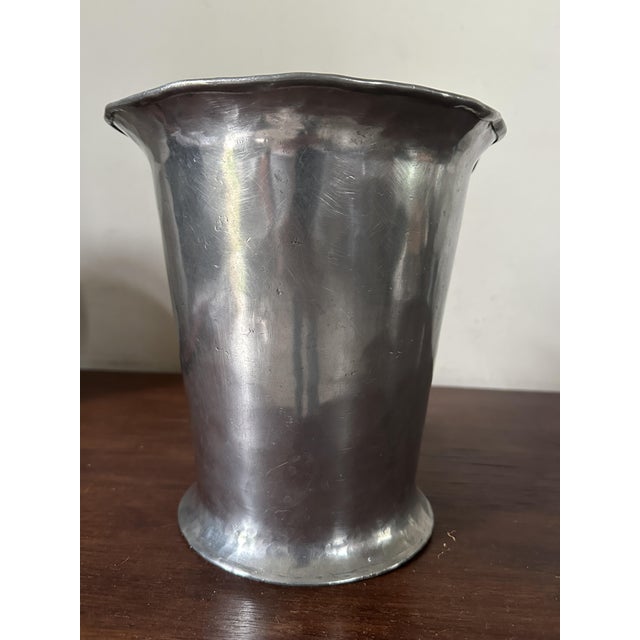 Pewter Champagne Bucket Cooler by Jean Goardere, 1970s For Sale - Image 9 of 16