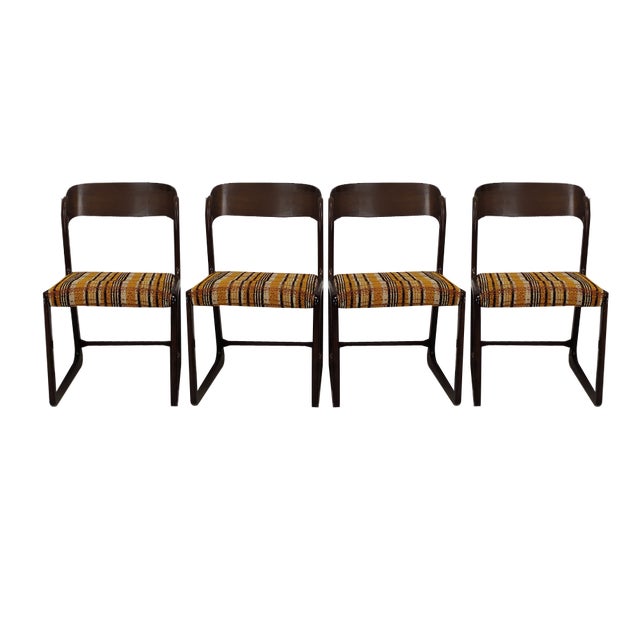 Vintage Baumann Trainee Chairs, 1960s, Set of 4 For Sale
