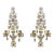 New French Maison Bagues Style Rock Crystal Gilt Metal 2-Light Sconces - a Pair For Sale