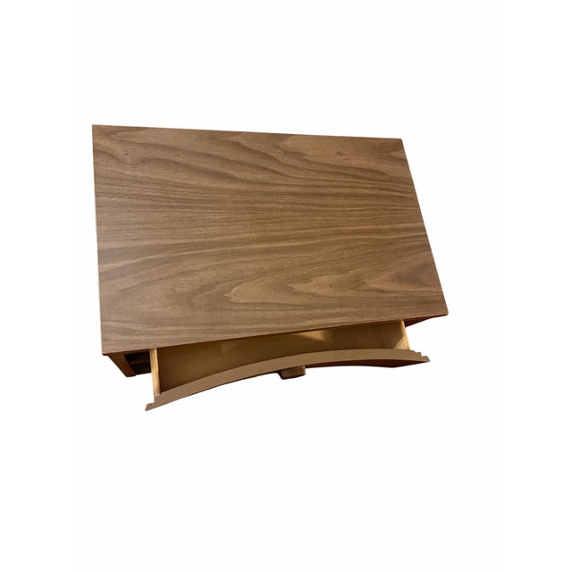 1960s Johnson Carper “Ronda” MCM Walnut Nightstand by Walter F. Nessen – 1960s For Sale - Image 5 of 8