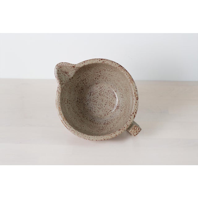 1920s Monmouth Western Stoneware Batter Bowl Pitcher For Sale - Image 4 of 13