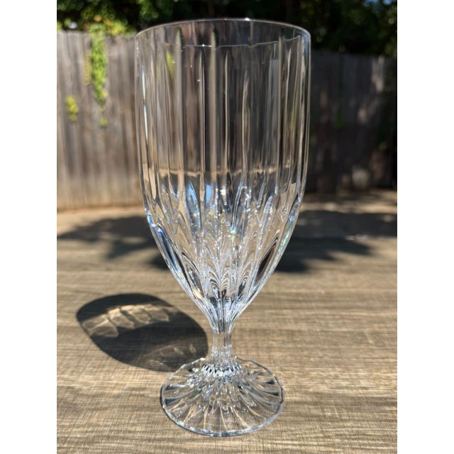 Mikasa Vintage Mikasa Park Lane Crystal Iced Tea Goblets Glasses Set of 5 For Sale - Image 4 of 8