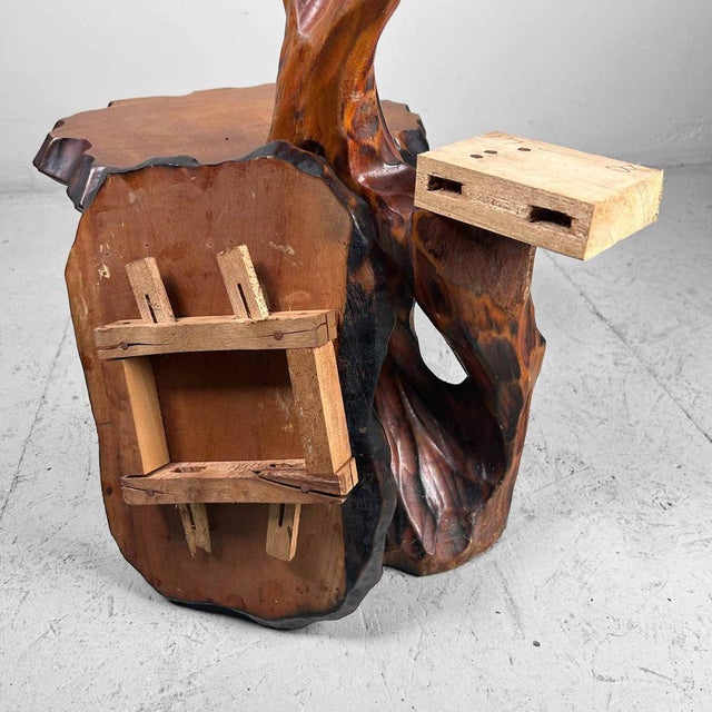 Brown Mid-Century Japanese Wooden Plant Stand, 1960s For Sale - Image 8 of 18