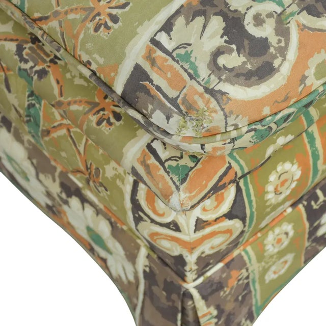 Vintage Henredon 1970's Flowered Sectional Sofa For Sale - Image 10 of 11