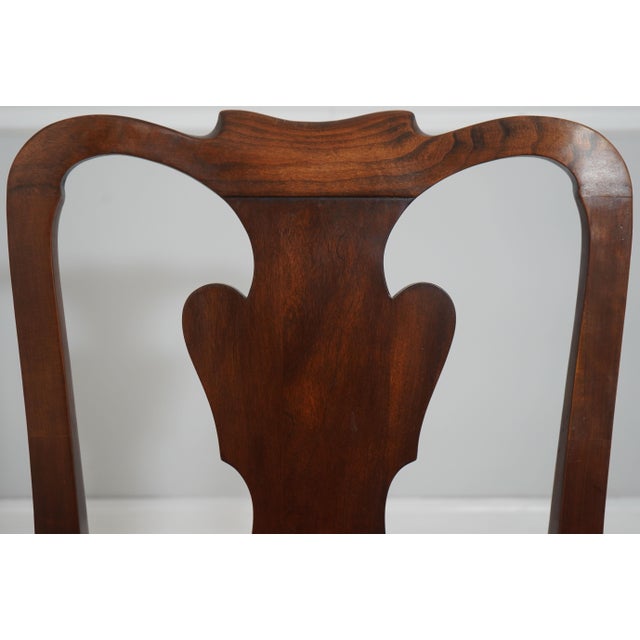 1980s Set of Four Statton Cherry Queen and Dining Room Chairs For Sale - Image 5 of 18