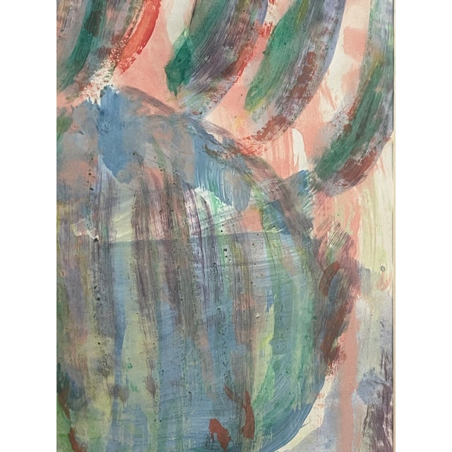 Small Abstract Painting Fishy Washy by Elia For Sale - Image 4 of 5