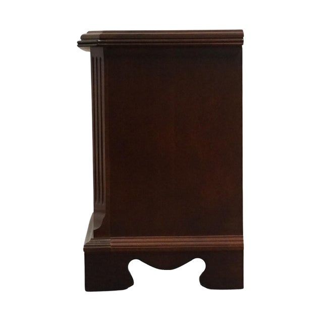 Bassett Furniture Eden House Collection Solid Cherry Traditional Style 26" Two Drawer Nightstand 2083-0270 For Sale - Image 10 of 12