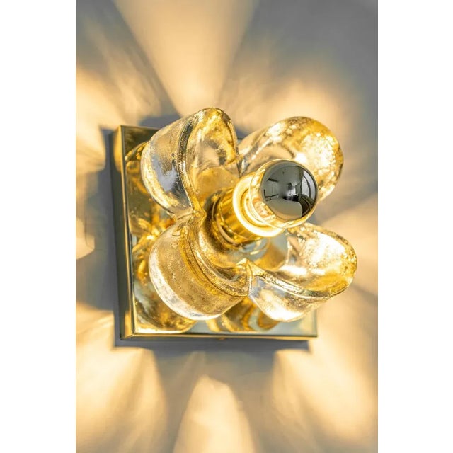 1970s Glass Wall Light by Sische, Germany, 1970s For Sale - Image 5 of 9