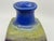Violet Beautiful Blue Drip Glazed Fantoni Square Fantoni Vase For Sale - Image 8 of 14