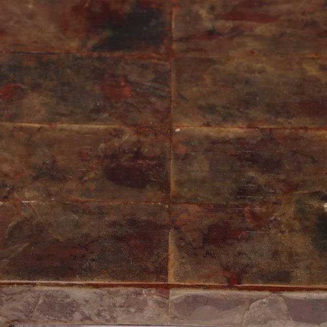 A Mica Covered Waterfall Coffee Table in the Manner of Jean-Michel Frank. Contemporary. For Sale In Philadelphia - Image 6 of 7