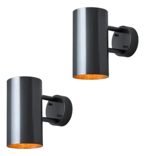 Pair of Large Hans-Agne Jakobsson C627 'Rulle' Outdoor Sconces in Painted Steel