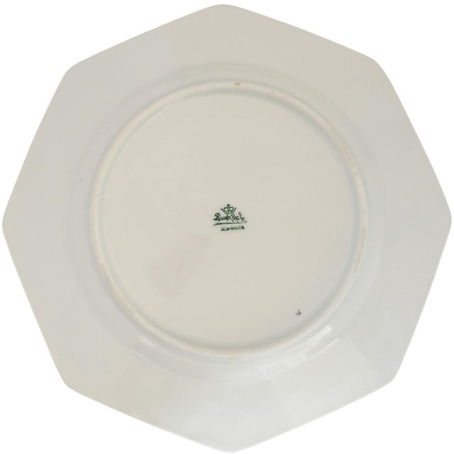 Antique Rosenthal Cobalt Blue & Gilt Octagonal Floral Dinner Plates - Set of 12 For Sale - Image 11 of 13
