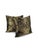 From Ralph Lauren is Coco De Mer in Tarnished Gold Pillow Cover. The fabric is embroidered in gold silk threads in a palm...