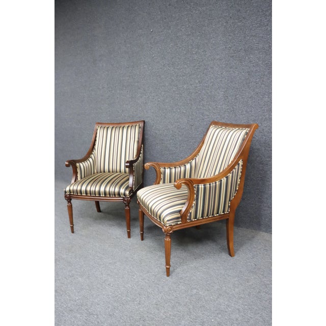 Fairfield Sheraton Style Armchairs/Pair For Sale In Philadelphia - Image 6 of 11