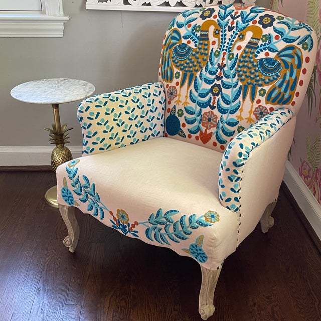 Anthropologie Jimena Accent ChairLinen Chairish