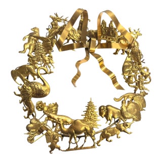 Vintage Petit Choses Dresden Wreath For Sale