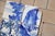 Baroque 18th Century Antique Portuguese Blue & White Tiles With Floral Cartouche and Landscape Motifs Set of 6 For Sale - Image 3 of 8