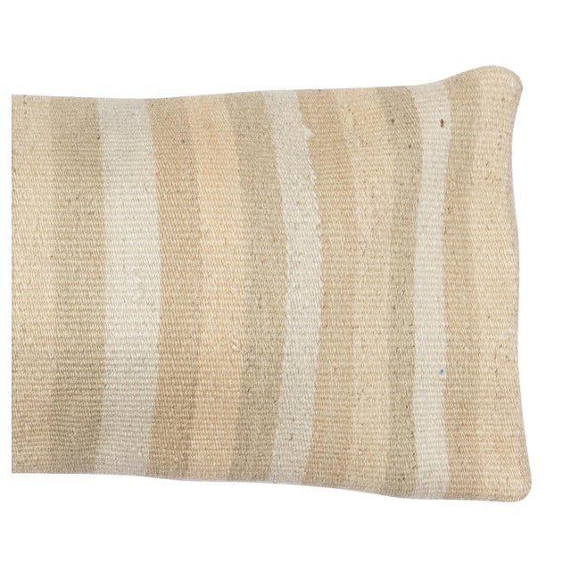 14"x28" Vintage Kilim Cushion Cover. Hemp Throw Pillow. Lumbar Pillow Cover For Sale - Image 4 of 4