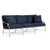Brown Jordan Venetian Sofa, Dove frame with Fusion Neptune fabric For Sale - Image 12 of 12