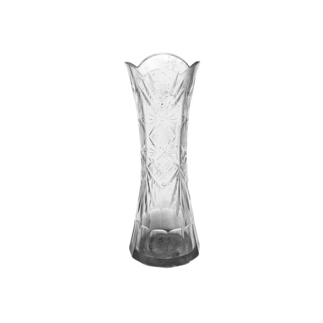 Vintage Polish Crystal Vase, 1930s For Sale - Image 16 of 16