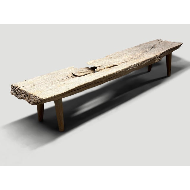 Andrianna Shamaris Sculptural Antique Bench For Sale - Image 16 of 18