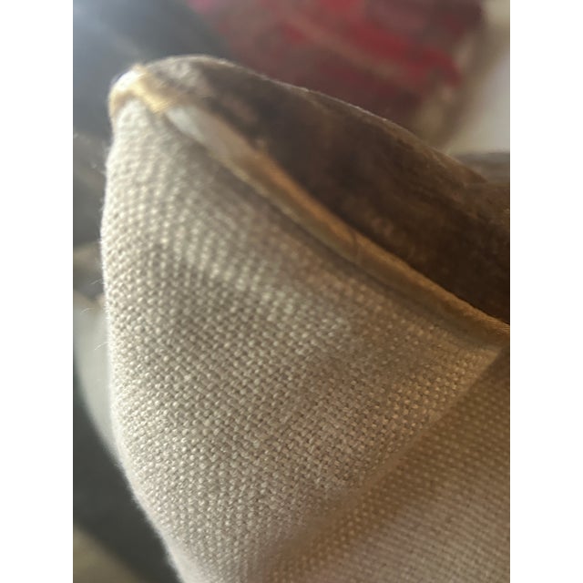 Textile Kravet Couture "Chicattah" in Mink 14”x20” - Down Insert For Sale - Image 7 of 10