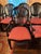 Jonathan Charles Attributed to Jonathan Charles Set 6 Hepplewhite Wheatsheaf Side Chair (Black) For Sale - Image 4 of 13