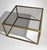 Willy Rizzo Late 20th Century Willy Rizzo Style Italian Brass and Smoked Glass Coffee Table For Sale - Image 4 of 17