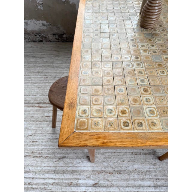 Scandinavian Oak and Ceramic Table, 1950s For Sale - Image 18 of 18