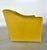 Jean Michel Frank Adolphe Chanaux 1980s Vintage Upholstered Yellow Club Chair For Sale - Image 4 of 6